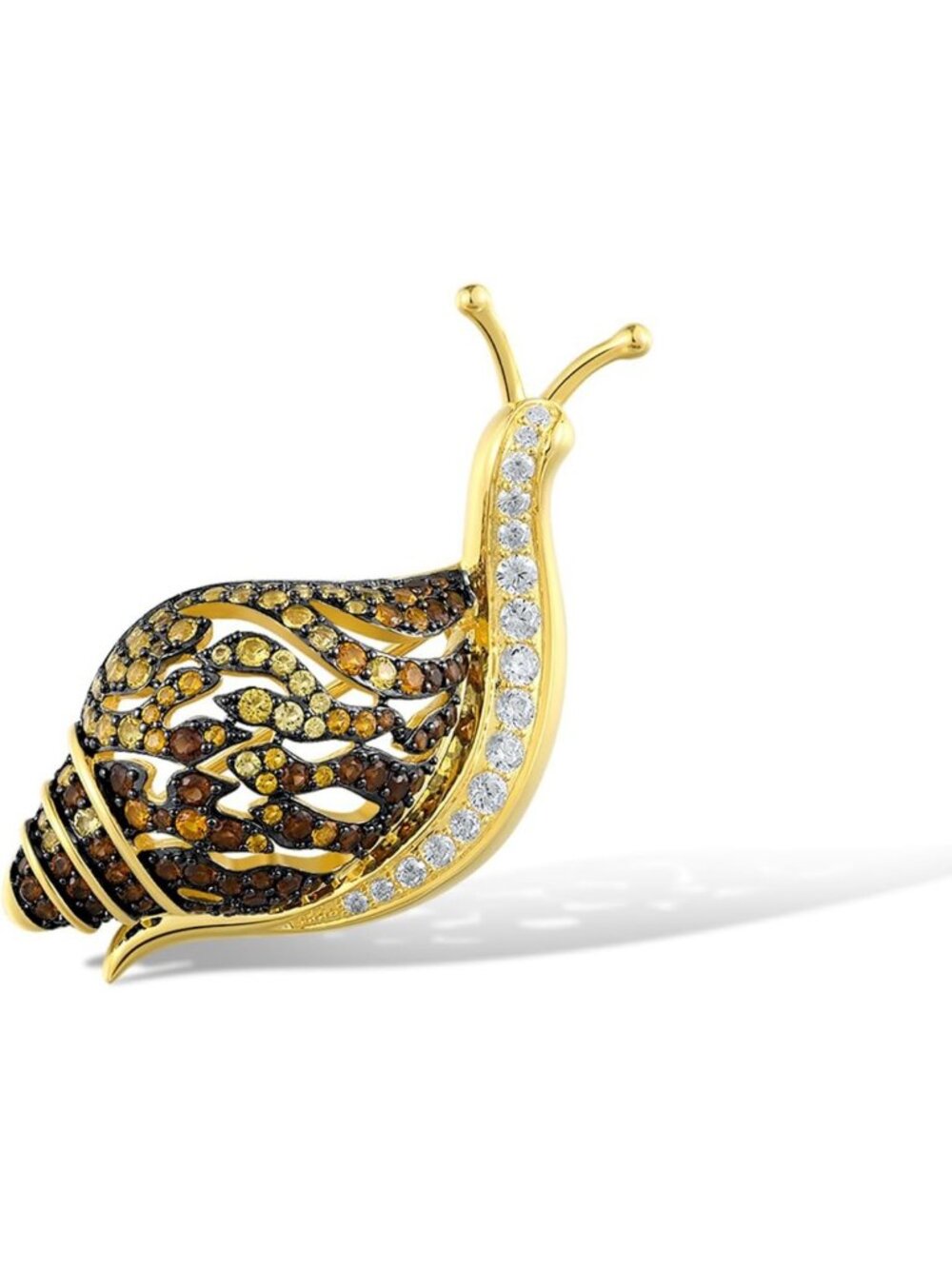 Santuzza 925 Sterling Silver Gemstone Pin Brooch for Women
